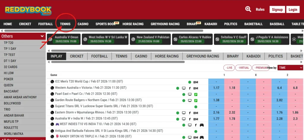 Tennis bets on Reddy Anna