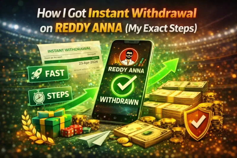 Reddy Anna instant withdrawal